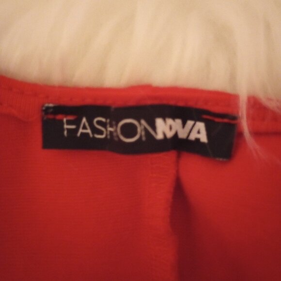 Fashion Nova Red Knit Dress Size M - Picture 5 of 5